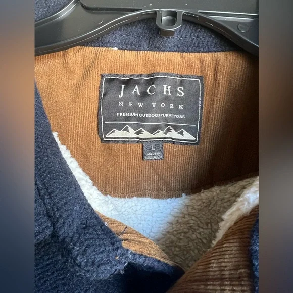 Jachs New York Navy Wiol Blend Sherpa Lined Shirt Jacket - Picture 4 of 4